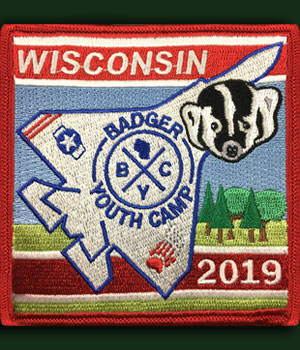 Wisconsin Badger Youth Camp patch design