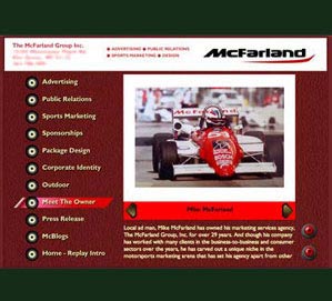 Web Design Milwaukee - website design and build for advertising agency The McFarland Group