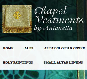 Chapel Vestments - Milwaukee area Web Development