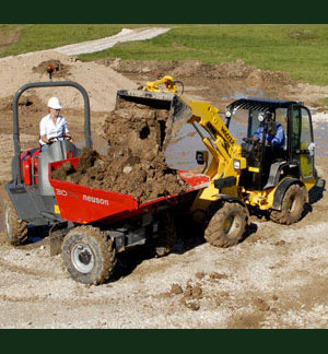 Wacker Neuson construction equipment commercial advertising photography by Milwaukee photographer