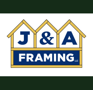 J & A Framing company logo design and corporate identity asset