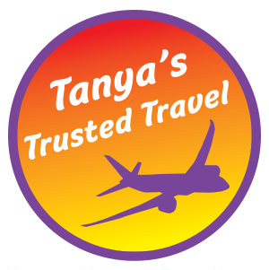 Tanya's Trusted Travel logo design