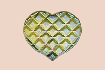 Heart Paperweight - Waffle photo