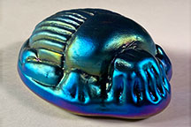 Ribbed Scarab (Beetle) Paperweight photo 