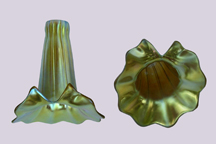 Gold Split/Fan Glass Lamp Shade