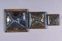 photo showing the 3 sizes of Pinchback tiles